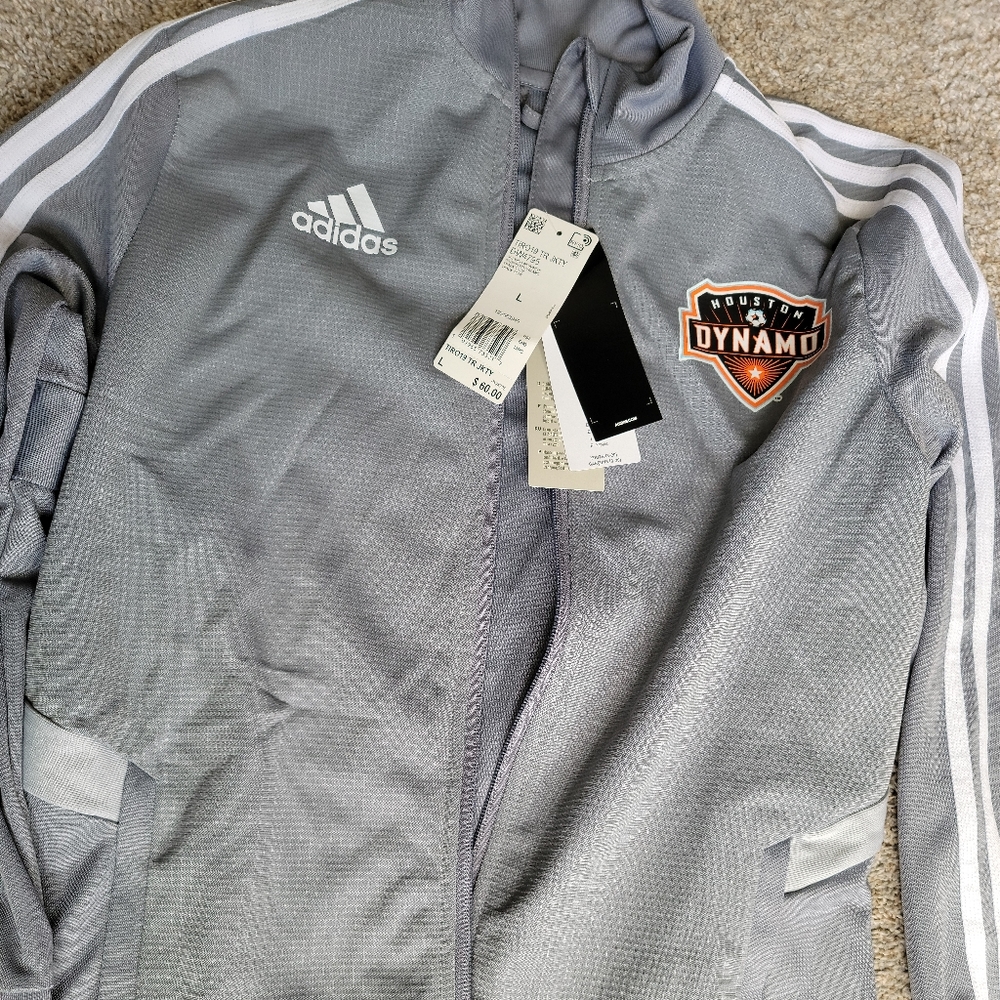 Adidas Tiro19 TR Jacket with Houston Dynamite logo. NWT
